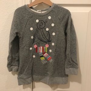 GAP Kids Grey Long Sleeve Tunic Style Top Sz 5